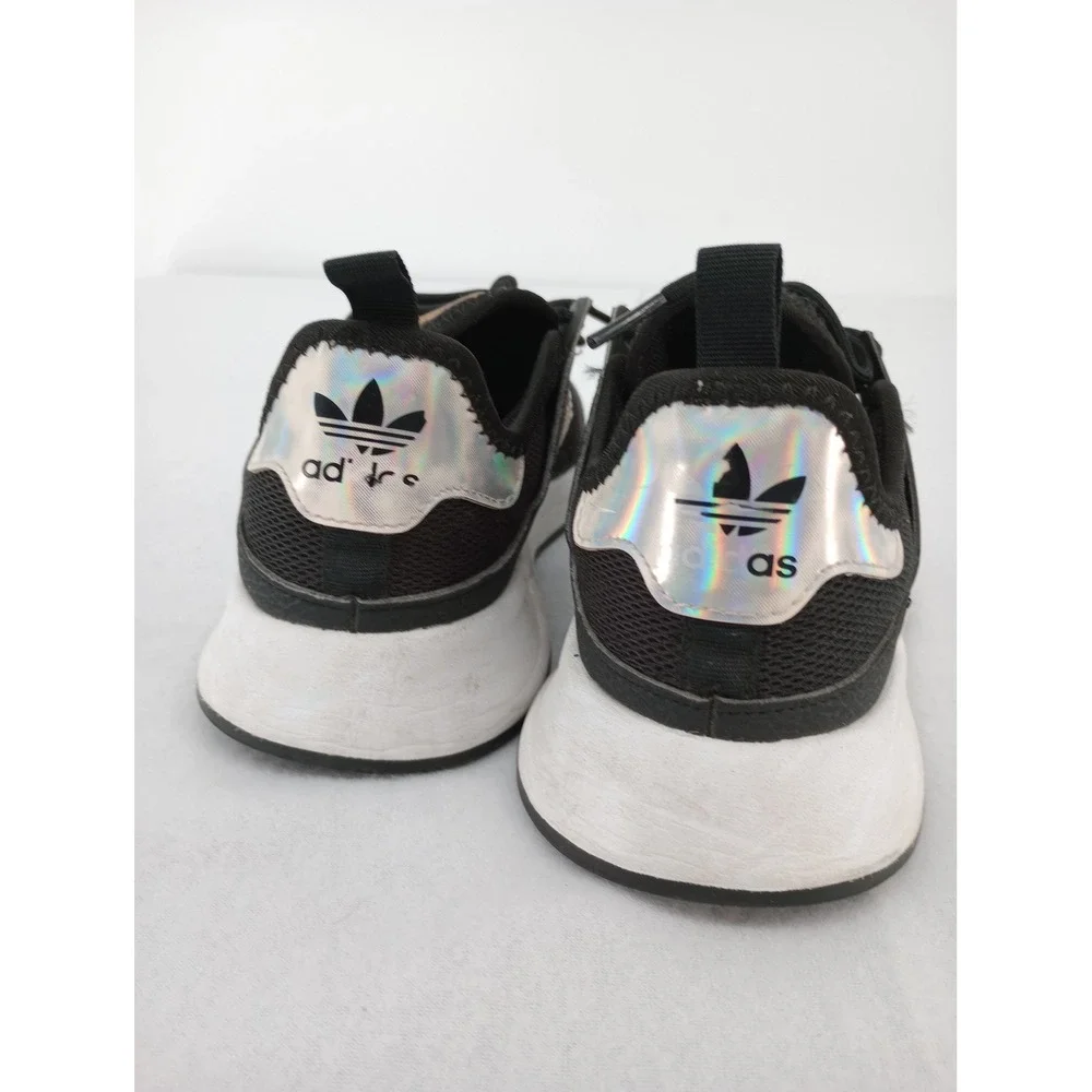 Adidas Ortholite Black & Iridescent Tennis shoes Girls Size 3.5 Youth